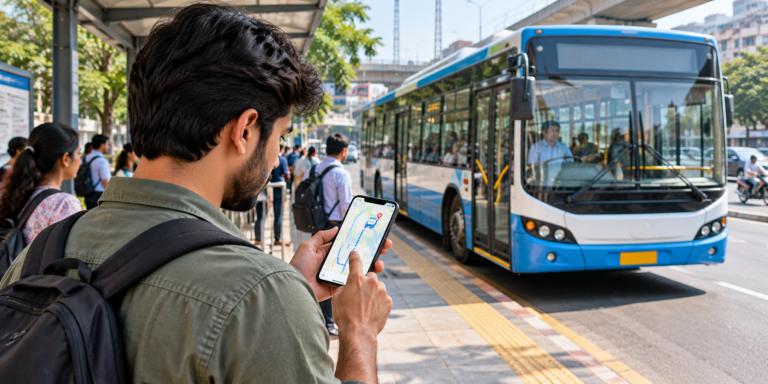 Bus location track