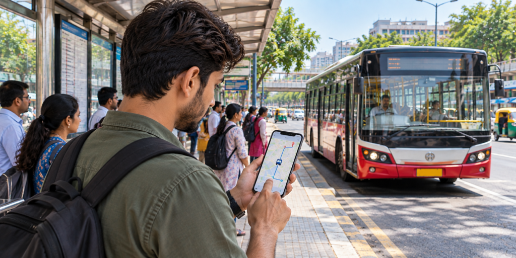 Bus location track