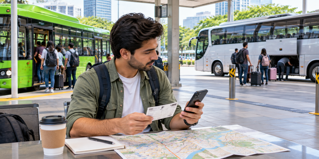 Bus location track