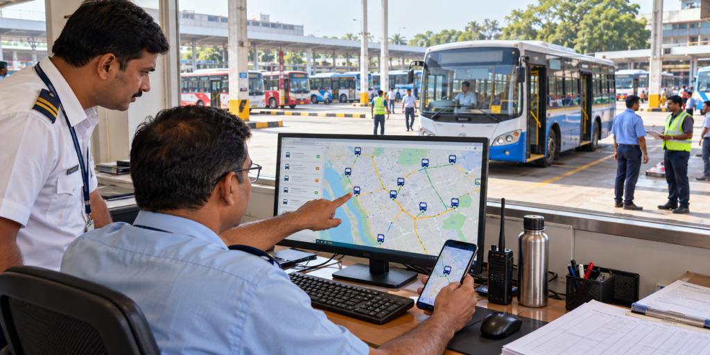 Bus location track